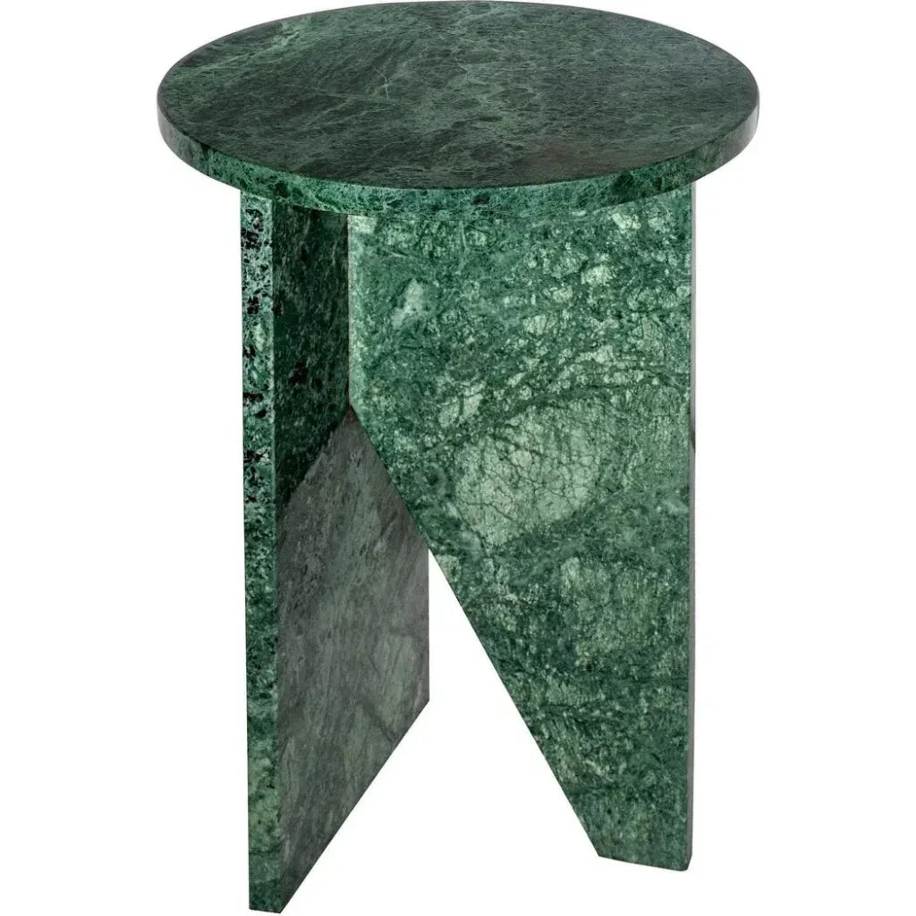 Grace Marble Round Accent Table - LOOMLAN - Moe's Home - Side Tables