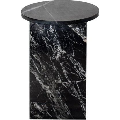 Grace Marble Round Accent Table - LOOMLAN - Moe's Home - Side Tables
