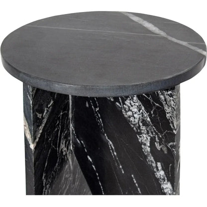Grace Marble Round Accent Table - LOOMLAN - Moe's Home - Side Tables