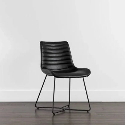 Gracen Leather Armless Dining Chair - LOOMLAN - SUNPAN - Dining Chairs