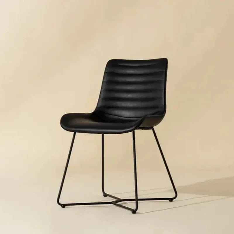 Gracen Leather Armless Dining Chair - LOOMLAN - SUNPAN - Dining Chairs
