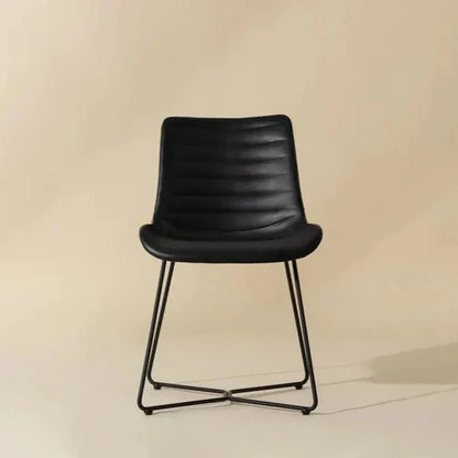 Gracen Leather Armless Dining Chair - LOOMLAN - SUNPAN - Dining Chairs