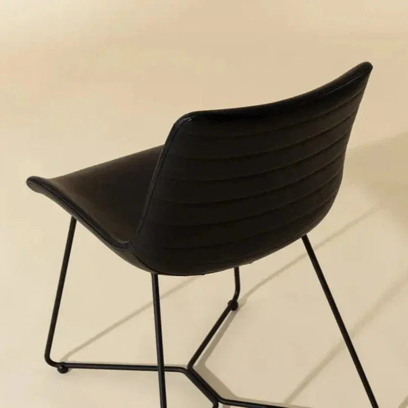 Gracen Leather Armless Dining Chair - LOOMLAN - SUNPAN - Dining Chairs