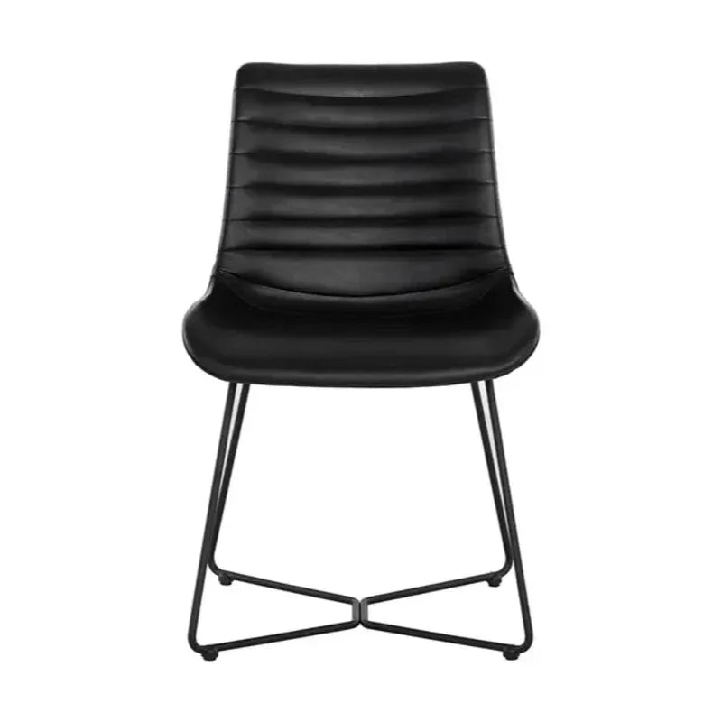 Gracen Leather Armless Dining Chair - LOOMLAN - SUNPAN - Dining Chairs