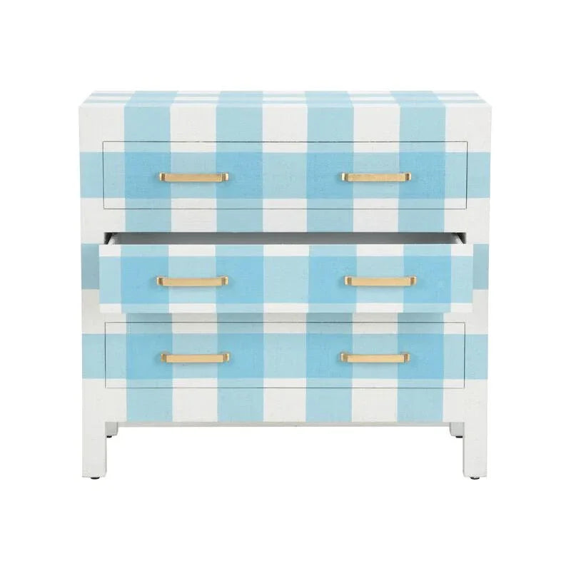 Gracious Raffia Wrapped Three Drawer Chest - LOOMLAN - Chelsea House - Chests
