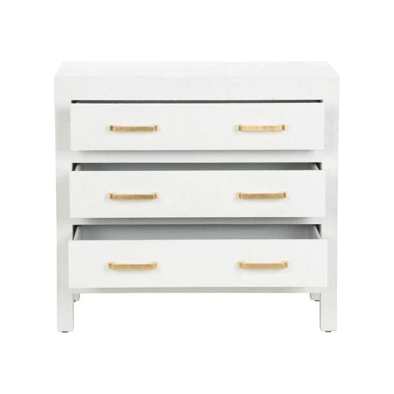 Gracious Raffia Wrapped Three Drawer Chest - LOOMLAN - Chelsea House - Chests