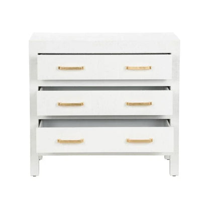 Gracious Raffia Wrapped Three Drawer Chest - LOOMLAN - Chelsea House - Chests