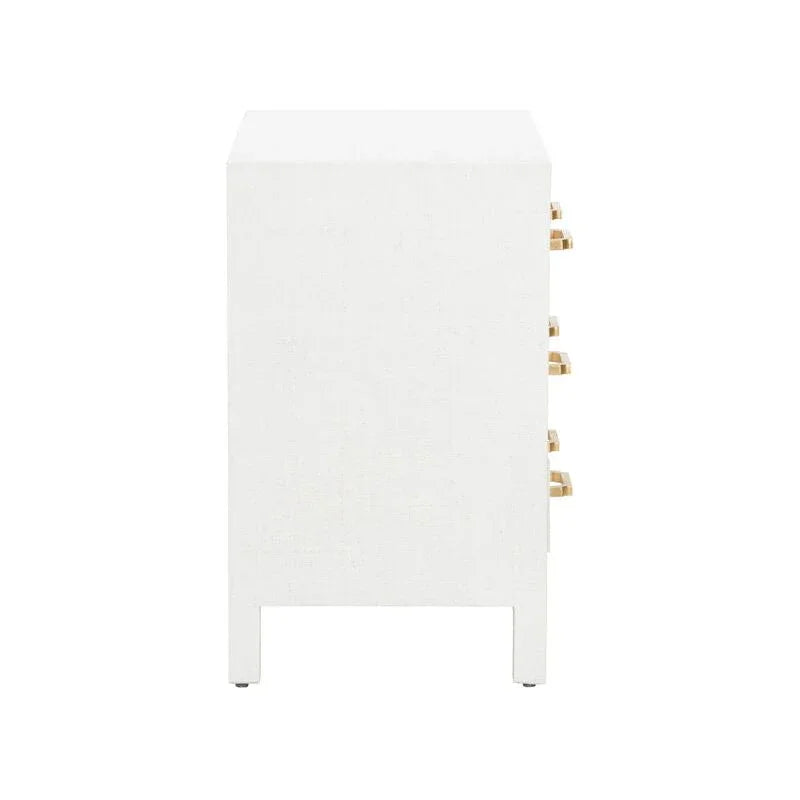 Gracious Raffia Wrapped Three Drawer Chest - LOOMLAN - Chelsea House - Chests