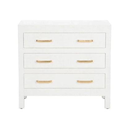 Gracious Raffia Wrapped Three Drawer Chest - LOOMLAN - Chelsea House - Chests