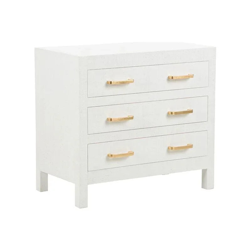 Gracious Raffia Wrapped Three Drawer Chest - LOOMLAN - Chelsea House - Chests