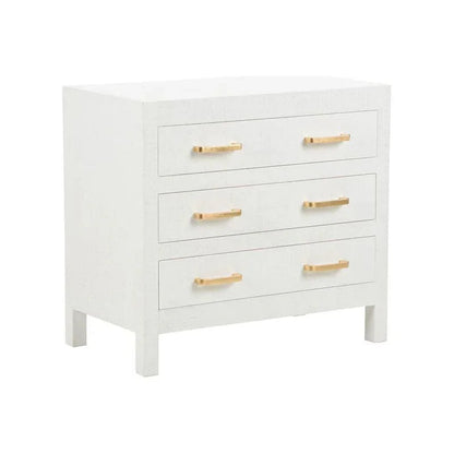 Gracious Raffia Wrapped Three Drawer Chest - LOOMLAN - Chelsea House - Chests