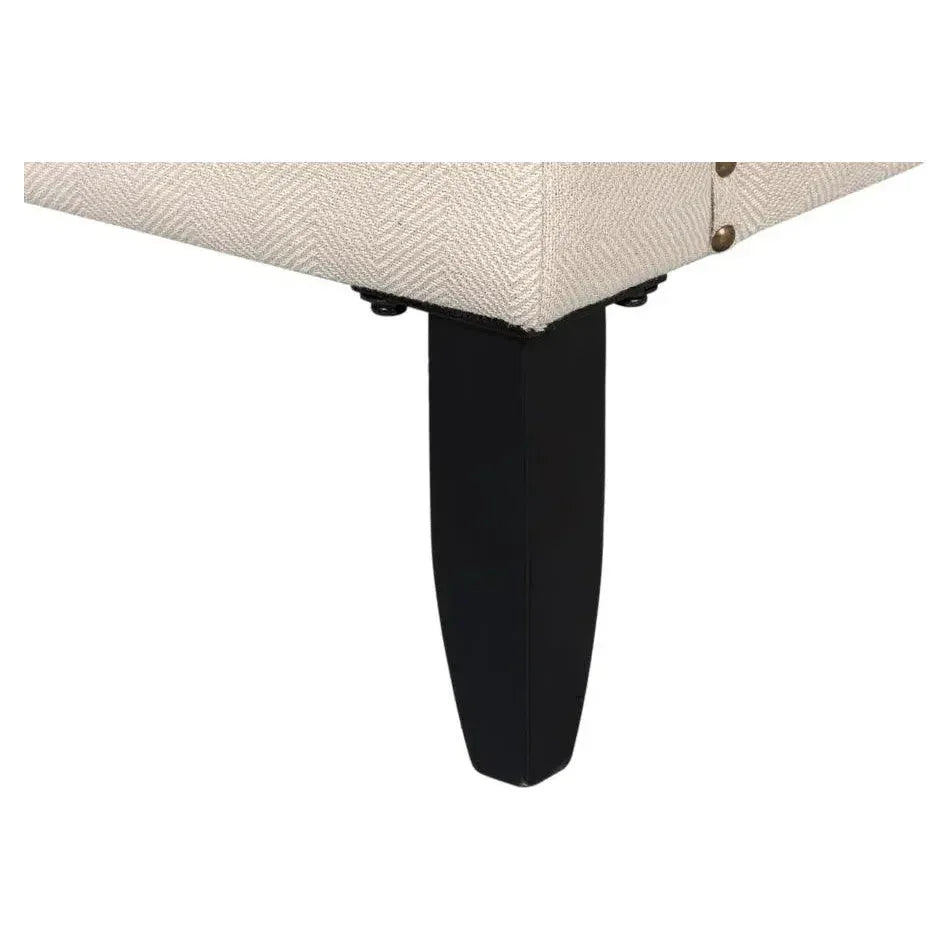 Grady Accent Chair Cream Linen Fabric - LOOMLAN - Sarreid - Accent Chairs