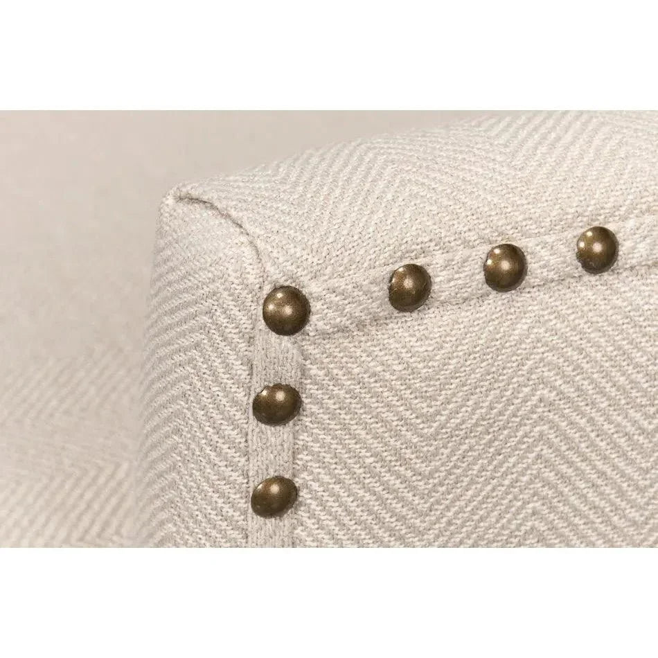 Grady Accent Chair Cream Linen Fabric - LOOMLAN - Sarreid - Accent Chairs