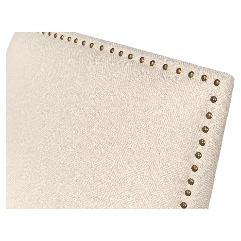 Grady Accent Chair Cream Linen Fabric - LOOMLAN - Sarreid - Accent Chairs