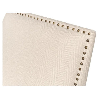 Grady Accent Chair Cream Linen Fabric - LOOMLAN - Sarreid - Accent Chairs