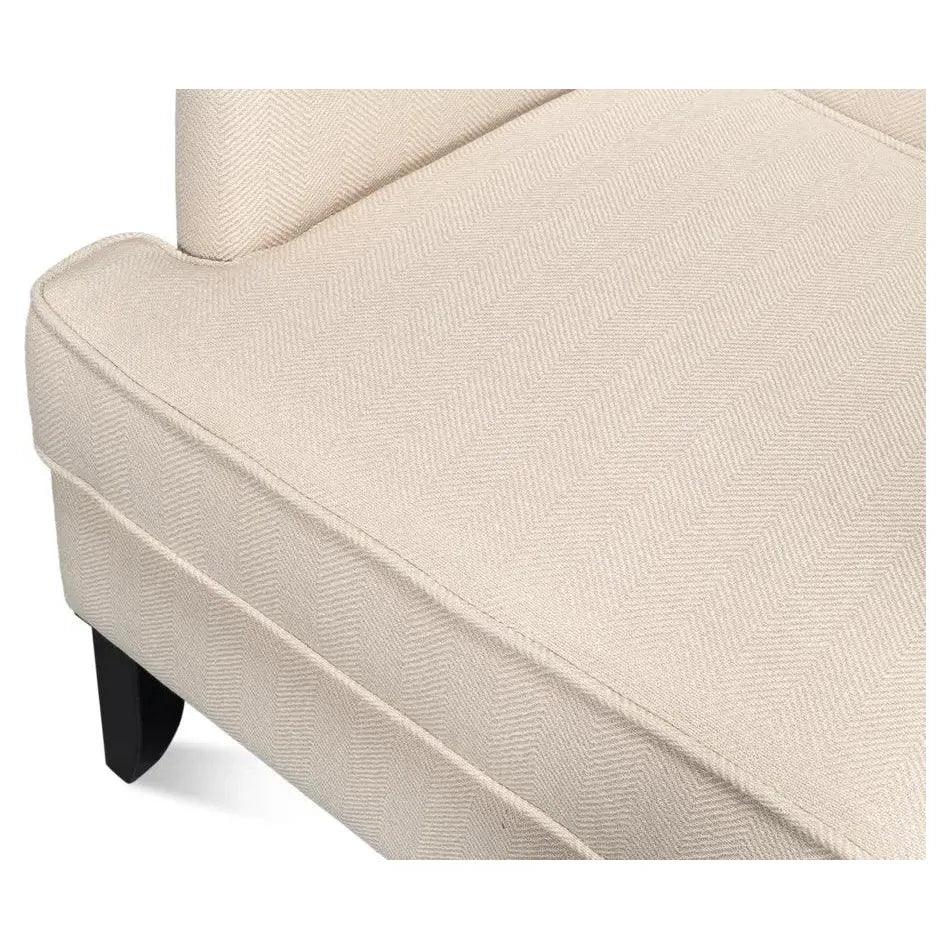 Grady Accent Chair Cream Linen Fabric - LOOMLAN - Sarreid - Accent Chairs