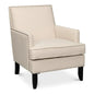 Grady Accent Chair Cream Linen Fabric - LOOMLAN - Sarreid - Accent Chairs