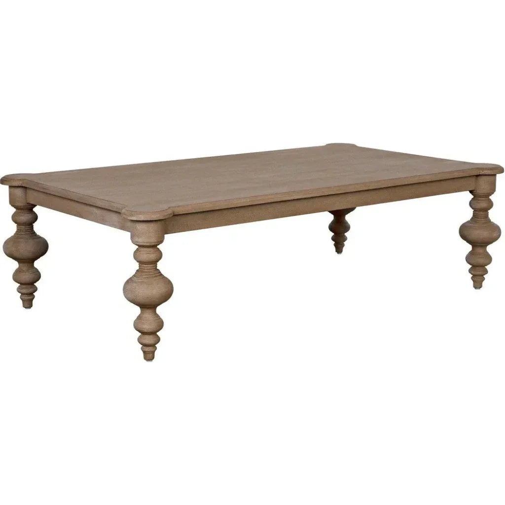 Graff Rectangular Wood Coffee Table