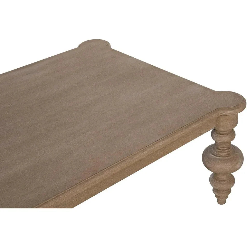 Graff Rectangular Wood Coffee Table