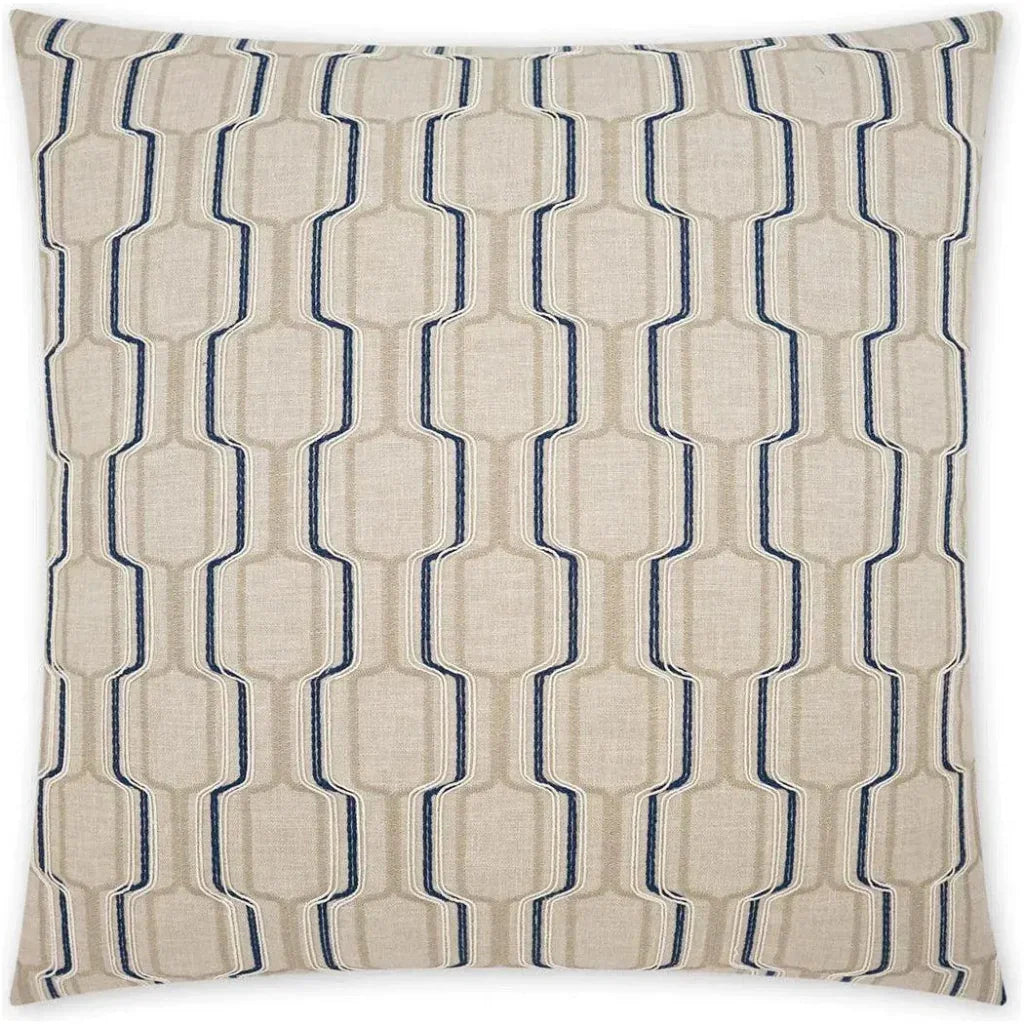 Graffon Transitional Navy Large Throw Pillow Insert - LOOMLAN - D.V. Kap - Throw Pillows