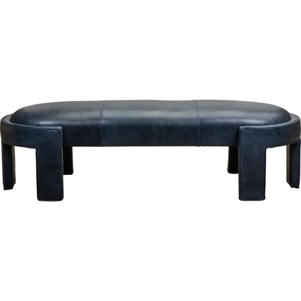 Gramercy Leather Ottoman Bench - LOOMLAN - Olivia + Quinn - Ottomans