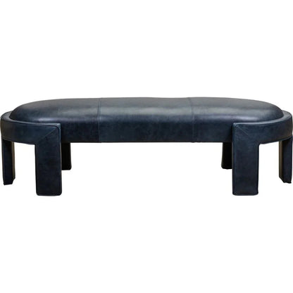 Gramercy Leather Ottoman Bench - LOOMLAN - Olivia + Quinn - Ottomans