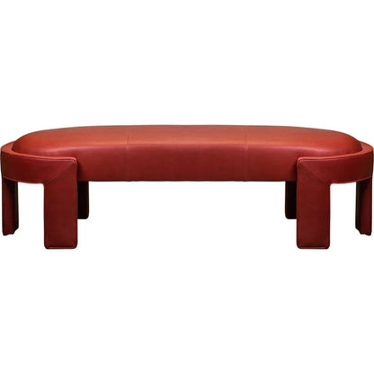 Gramercy Leather Ottoman Bench - LOOMLAN - Olivia + Quinn - Ottomans