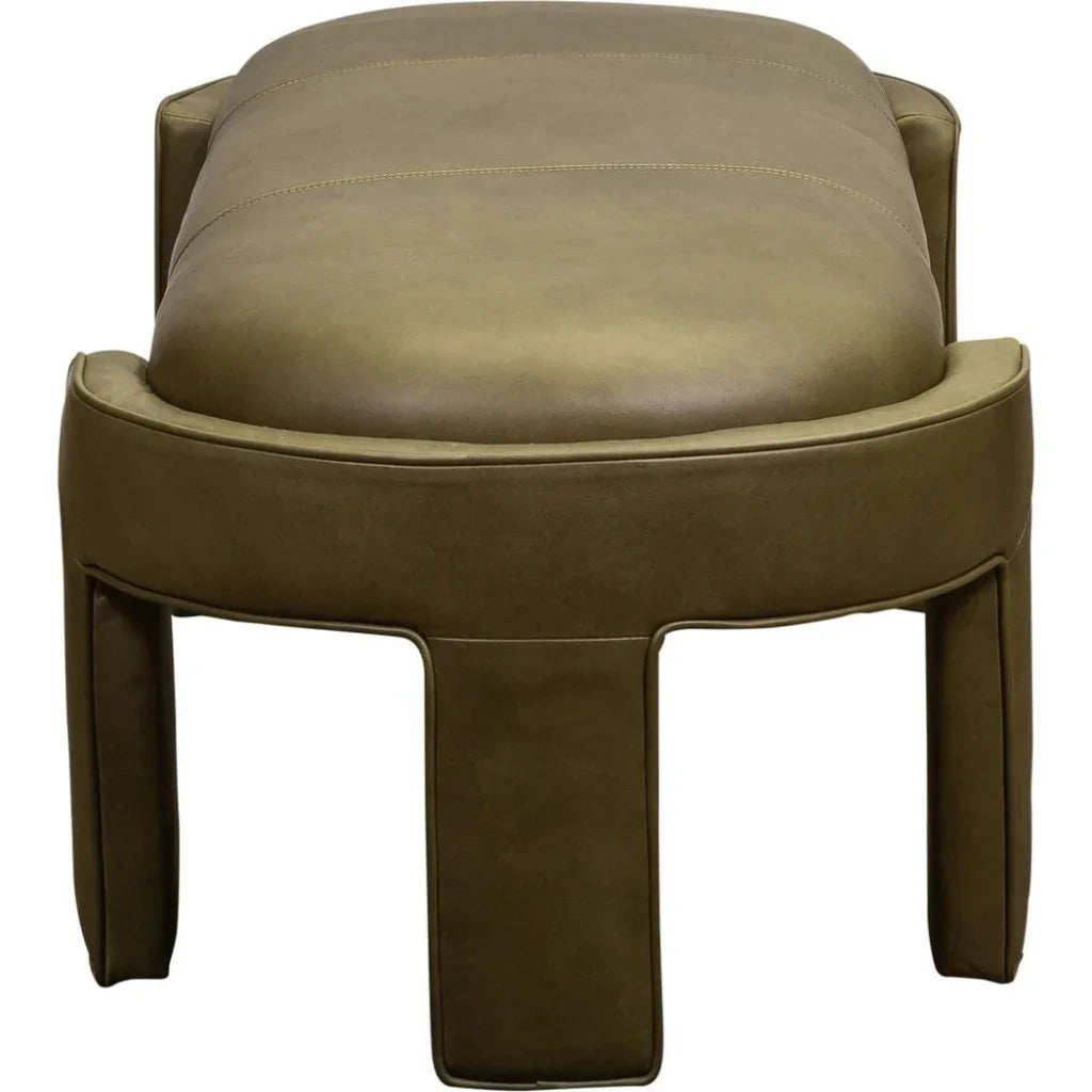 Gramercy Leather Ottoman Bench - LOOMLAN - Olivia + Quinn - Ottomans