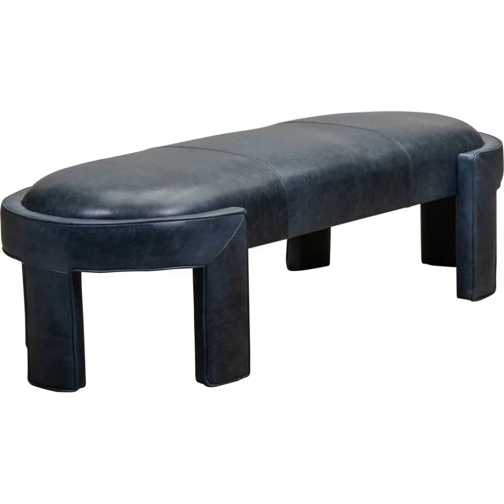Gramercy Leather Ottoman Bench - LOOMLAN - Olivia + Quinn - Ottomans