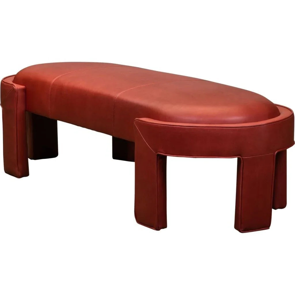 Gramercy Leather Ottoman Bench - LOOMLAN - Olivia + Quinn - Ottomans