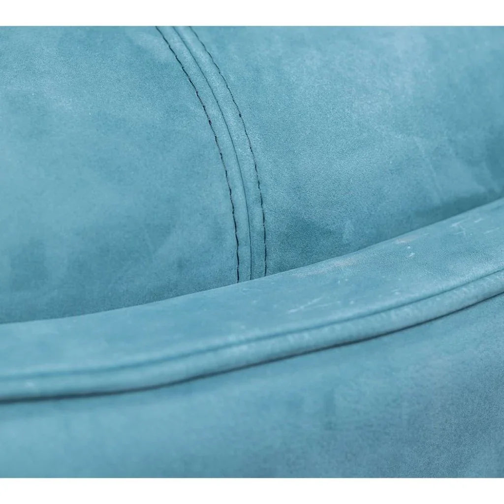 Gramercy Leather Round Ottoman - LOOMLAN - Olivia + Quinn - Ottomans