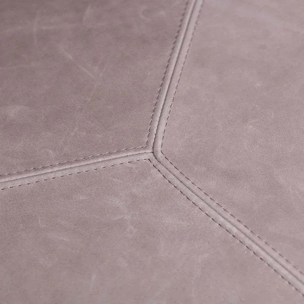 Gramercy Leather Round Ottoman - LOOMLAN - Olivia + Quinn - Ottomans