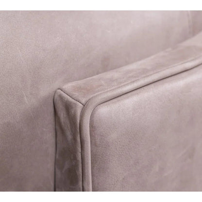 Gramercy Leather Round Ottoman - LOOMLAN - Olivia + Quinn - Ottomans