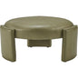 Gramercy Leather Round Ottoman - LOOMLAN - Olivia + Quinn - Ottomans
