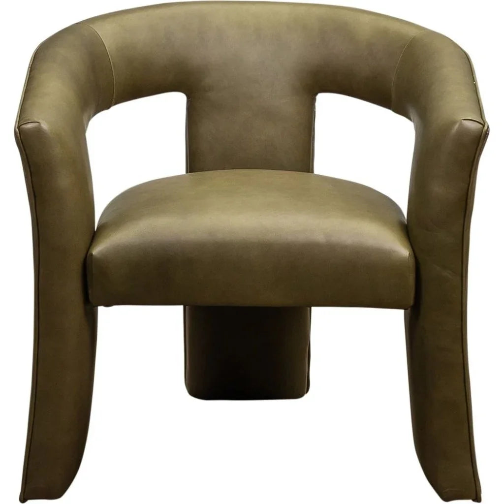 Gramercy Modern Design Leather Chair - LOOMLAN - Olivia + Quinn - Accent Chairs