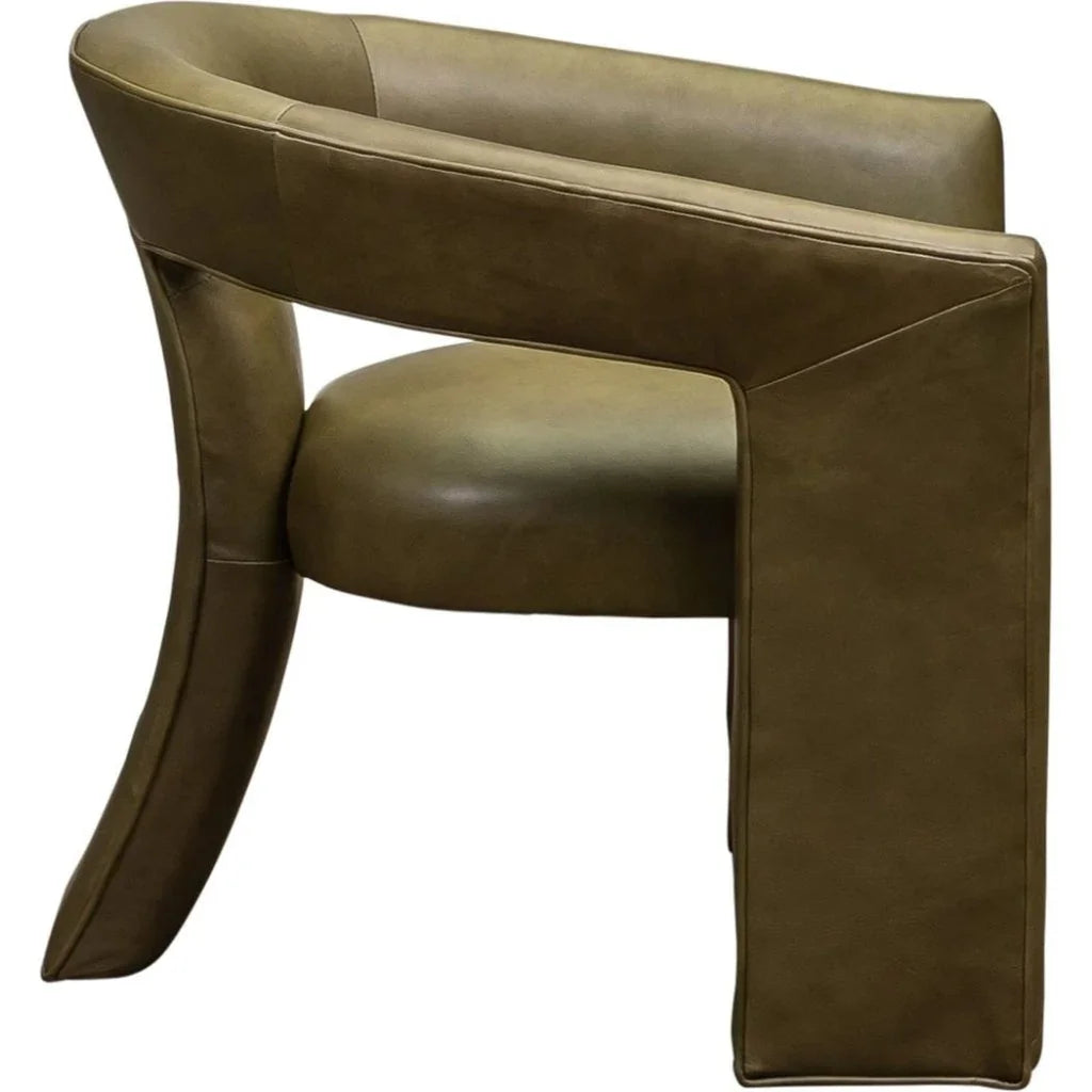 Gramercy Modern Design Leather Chair - LOOMLAN - Olivia + Quinn - Accent Chairs