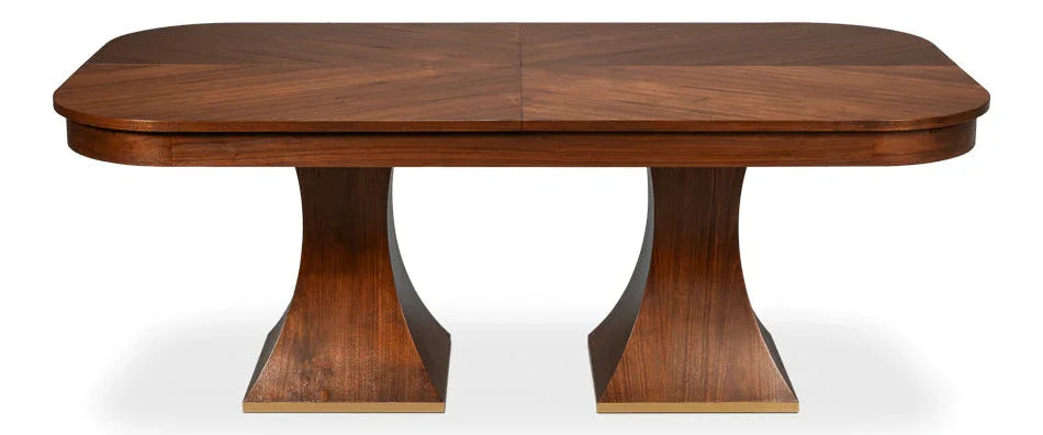 Gramercy Park Jupe Rectangular Dining Table-Dining Tables-Sarreid-LOOMLAN