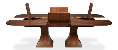 Gramercy Park Jupe Rectangular Dining Table-Dining Tables-Sarreid-LOOMLAN