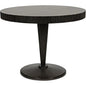 Granada Wood Black Round Dining Table-Dining Tables-Noir-LOOMLAN