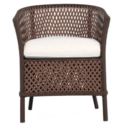 Grand Traverse Barrel Outdoor Dining Chair Sunbrella-Outdoor Dining Chairs-Lloyd Flanders-LOOMLAN