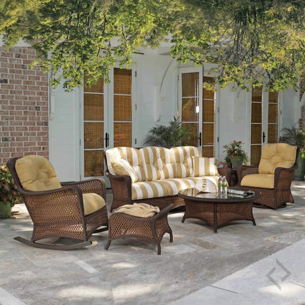 Grand Traverse Lounge Rocker Chair Sunbrella Cushions-Outdoor Lounge Chairs-Lloyd Flanders-LOOMLAN