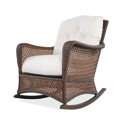 Grand Traverse Lounge Rocker Chair Sunbrella Cushions-Outdoor Lounge Chairs-Lloyd Flanders-LOOMLAN
