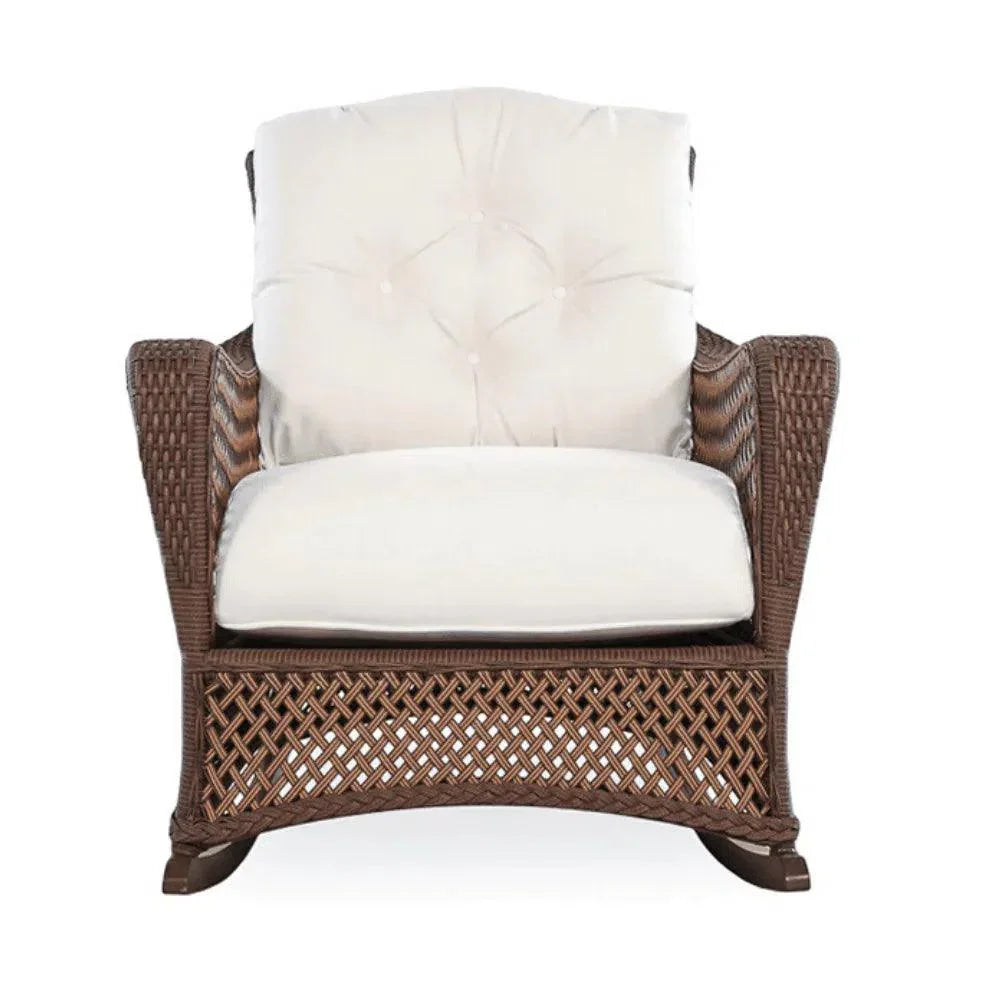 Grand Traverse Loveseat Glider Rocking Chair Tables-Outdoor Lounge Sets-Lloyd Flanders-LOOMLAN