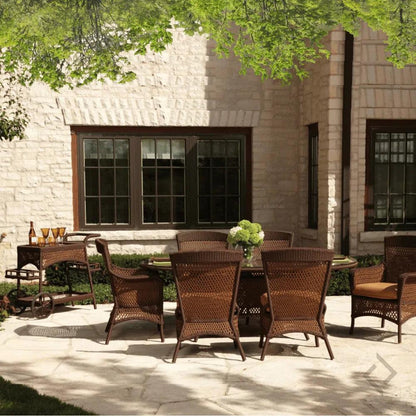 Grand Traverse Outdoor Dining Armchair Sunbrella-Outdoor Dining Chairs-Lloyd Flanders-LOOMLAN