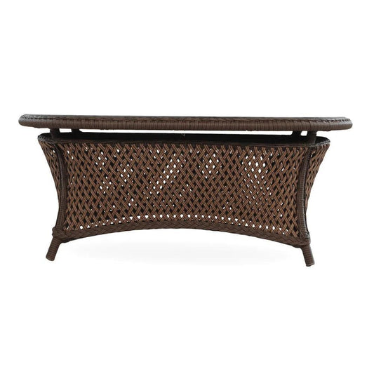 Grand Traverse Outdoor Oval Cocktail Table-Outdoor Coffee Tables-Lloyd Flanders-LOOMLAN