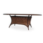 Grand Traverse Outdoor Oval Dining Table Umbrella Hole-Outdoor Dining Tables-Lloyd Flanders-LOOMLAN