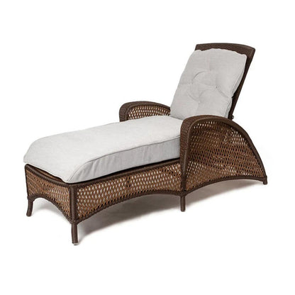 Grand Traverse Patio Chaise Lounge Sunbrella Cushions-Outdoor Chaises-Lloyd Flanders-LOOMLAN