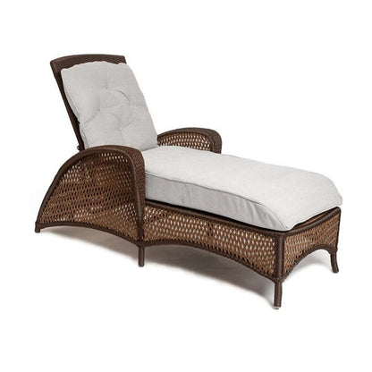 Grand Traverse Patio Chaise Lounge Sunbrella Cushions-Outdoor Chaises-Lloyd Flanders-LOOMLAN