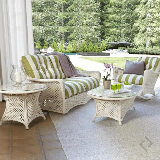 Grand Traverse Patio Glider Loveseat Sunbrella Cushions - LOOMLAN - Lloyd Flanders - Outdoor Sofas & Loveseats