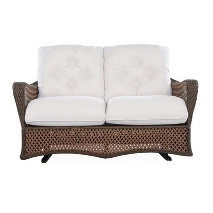 Grand Traverse Patio Glider Loveseat Sunbrella Cushions - LOOMLAN - Lloyd Flanders - Outdoor Sofas & Loveseats
